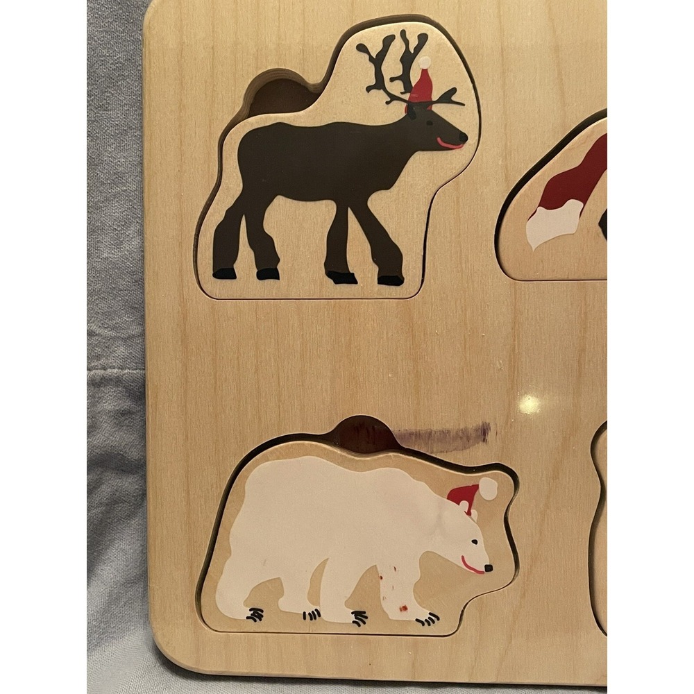 NEW IKEA Vinter 2021 Winter Christmas Animals Wooden Chunky Jigsaw Puzzle - Picture 3 of 4